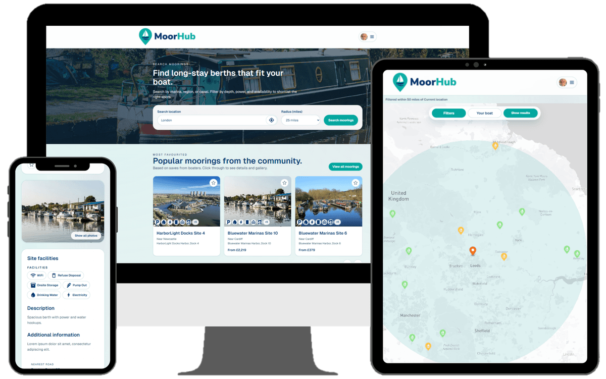 MoorHub on different devices